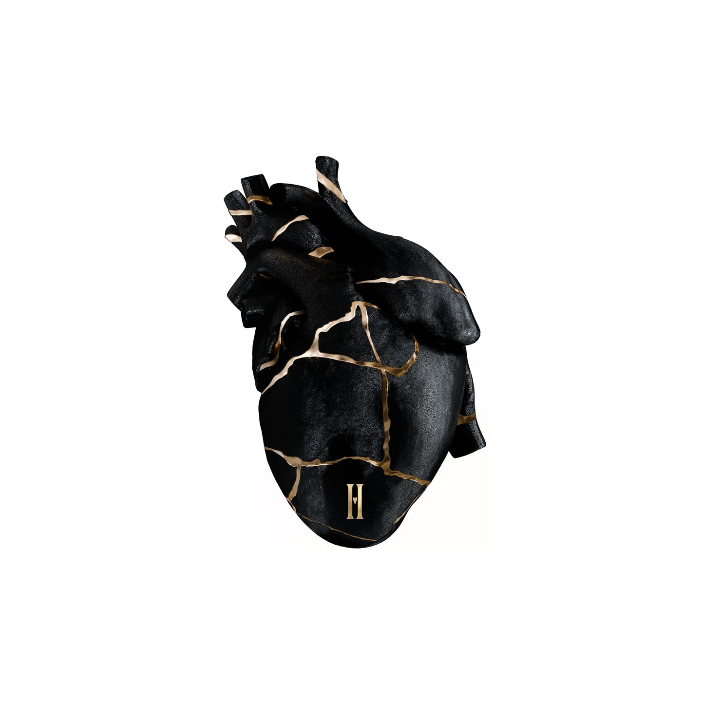 "perfectly broken" Kintsugi Heart Sticker