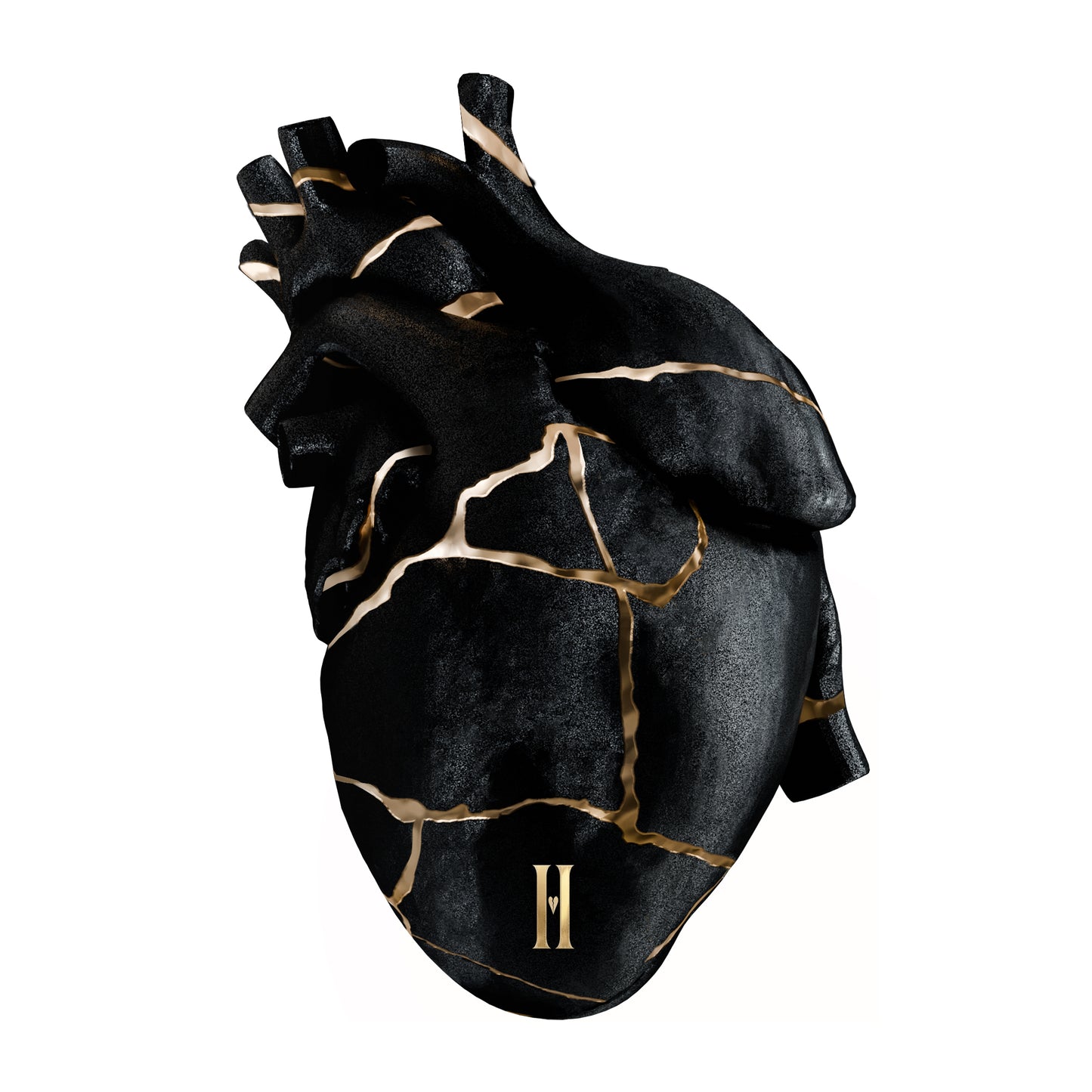 "perfectly broken" Kintsugi Heart Sticker