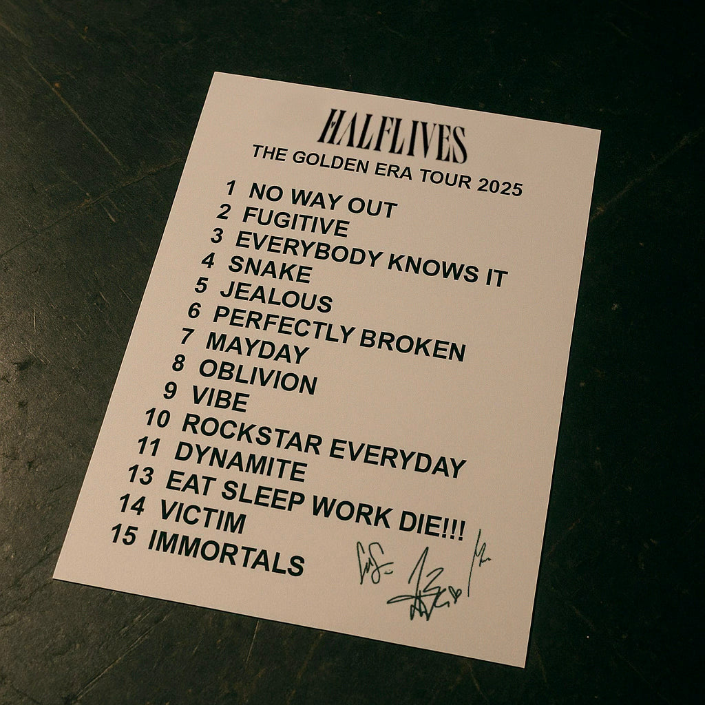 [LIMITED] Signed Golden Era Tour Setlist